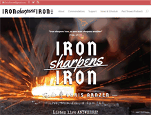 Tablet Screenshot of ironsharpensironradio.com